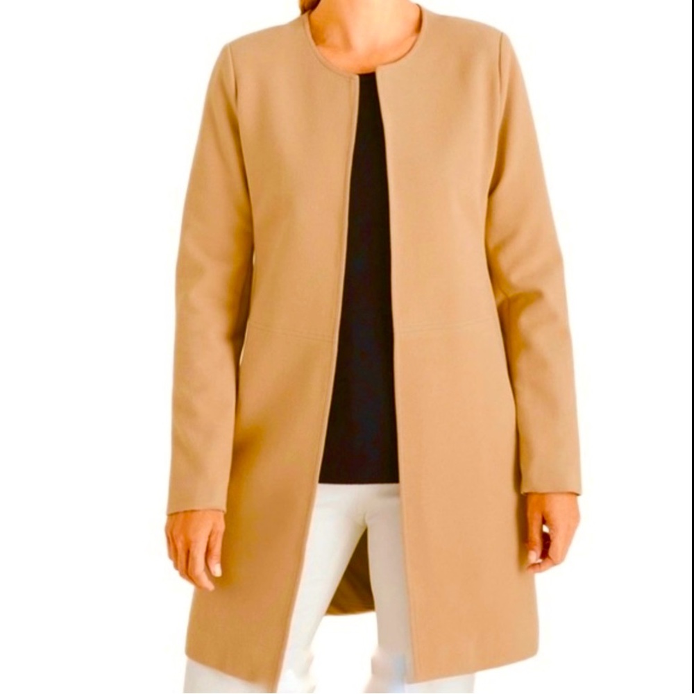 Chico's Longline Open-front Camel Blazer 8/10